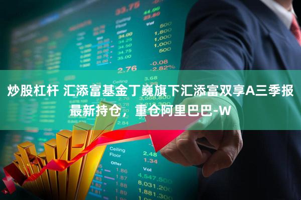 炒股杠杆 汇添富基金丁巍旗下汇添富双享A三季报最新持仓，重仓阿里巴巴-W